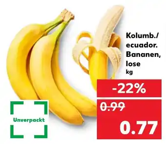 Kaufland Kolumb./ecuador.Bananen,lose Angebot