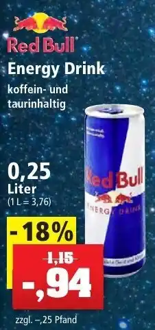 Thomas Philipps Red Bull Energy Drink 0,25 Liter Angebot