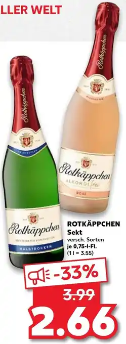 Kaufland Rotkäppchen Sekt 0,75L Angebot