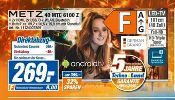 expert Techno Land Metz 40 mtc 6100 z Angebot