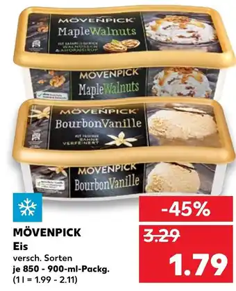 Kaufland Mövenpick Eis 850-900ml Angebot