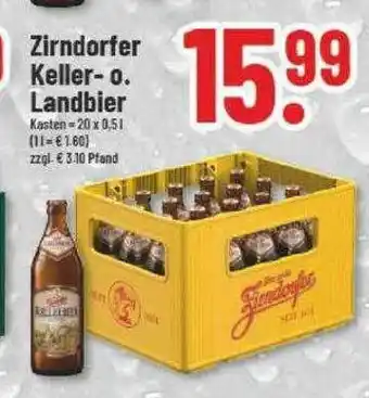 trinkgut Zindorfer keller o. landbier Angebot