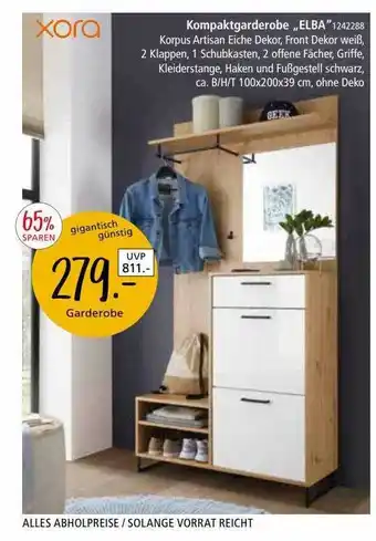 Zurbrüggen Xora kompaktgarderobe elba Angebot