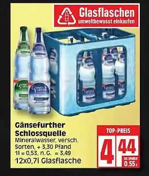 Edeka Gänsefurther schlossquelle Angebot