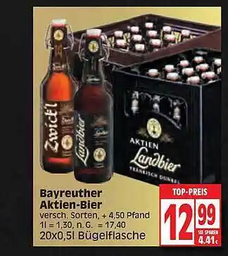 Edeka Bayreuther aktien-bier Angebot