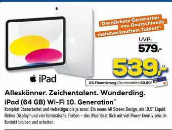 Euronics XXL Alleskönner zeichentalent wunderding ipad (64 gb) wifi 10 generation Angebot