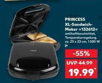 Kaufland Princess xl-sandwich-maker „132612“ Angebot