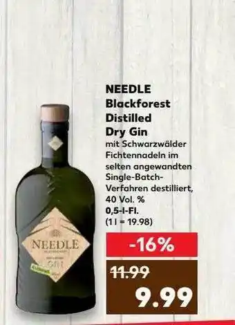 Kaufland Needle blackforest distilled dry gin Angebot