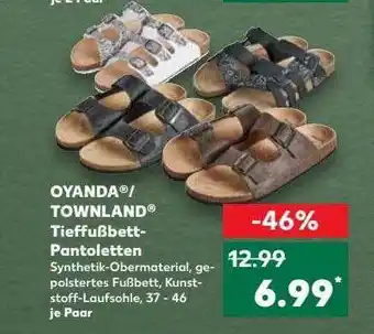 Kaufland Oyanda-townland tieffußbett pantoletten Angebot