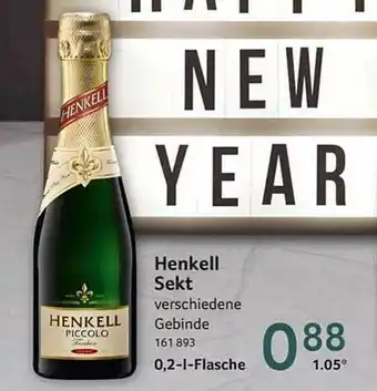 Selgros Henkell sekt Angebot