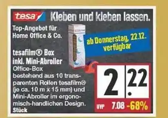 Edeka Tesafilm box inkl. mini-abroller Angebot