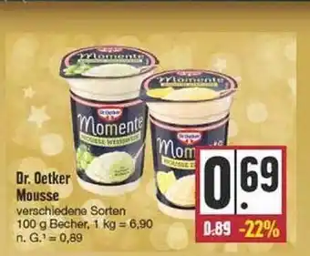 Edeka Dr. oetker mousse Angebot