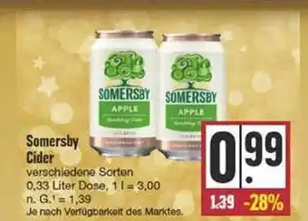 Edeka Somersby cider Angebot