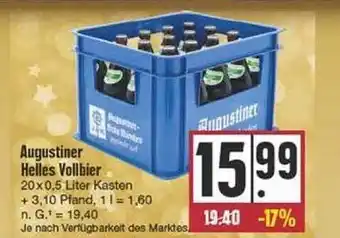 Edeka Augustiner helles vollbier Angebot