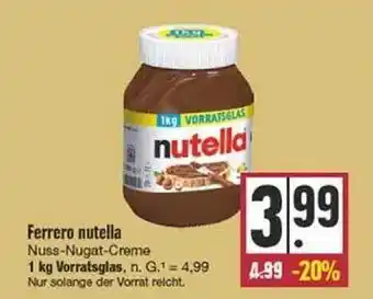 Edeka Ferrero nutella nuss-nougat-creme Angebot