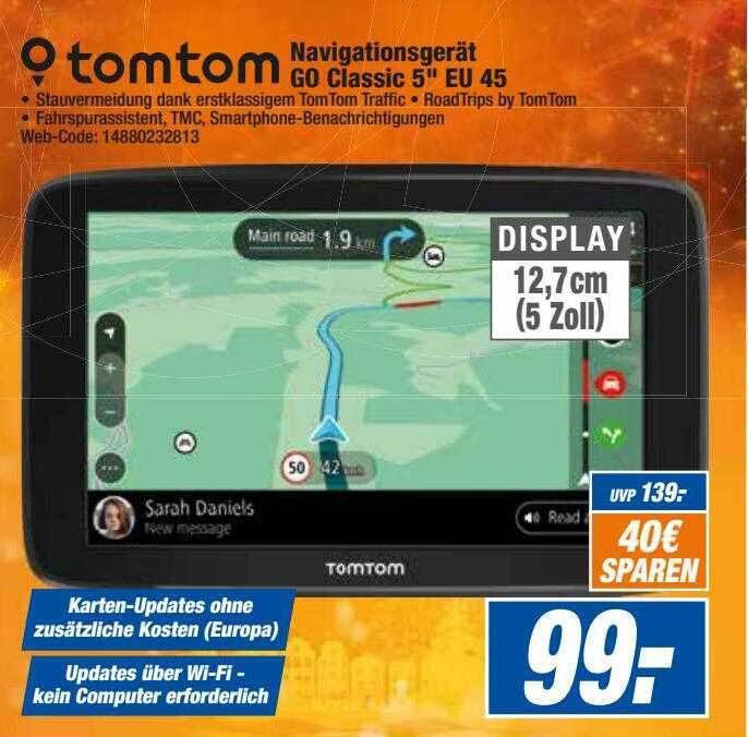 Tomtom navigationsgerät go classic 5 Angebot bei HEM Expert