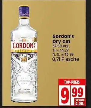 Elli Markt Gordon's dry gin Angebot