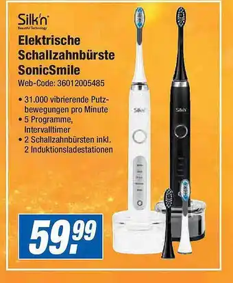 Expert Silk'n elektrische schallzahnbürste sonicsmile Angebot