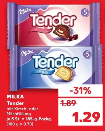 Kaufland Milka Tender 185g Angebot