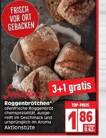 Edeka Schafer's Roggenbrötchen Angebot