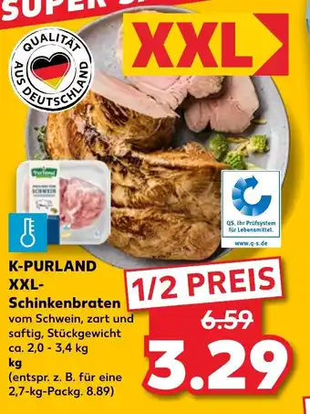 Kaufland K-Purland XXL Schinkenbraten 3,4kg Angebot