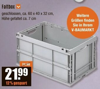 V Baumarkt Faltbox Angebot