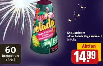 REWE Knallsortiment Pina Colada Mega Vulkan Angebot