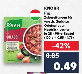 Kaufland Knorr Fix 28-90g Beutel Angebot