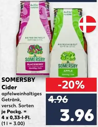 Kaufland Somersby  Cider 4x0,33L Angebot