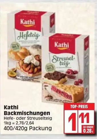 Edeka Kathi Backmischungen 400/420g Angebot