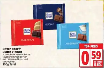 Edeka Ritter Sport Bunte Vielfalt 100g Angebot