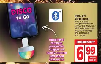 Edeka USB-LED-Discokugel Angebot