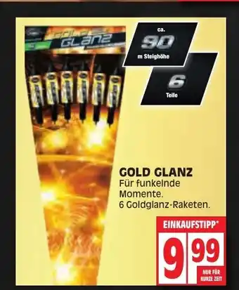 Edeka Comet Feuerwerk Gold Glanz Angebot