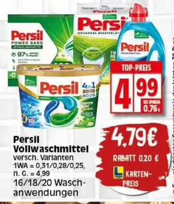 Elli Markt Persil Vollwaschmittel 16/18/20 Waschanwendungen Angebot