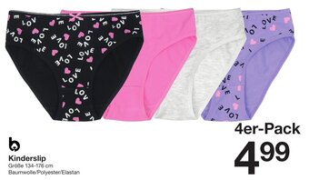 Zeeman Kinderslip 4er Pack Angebot