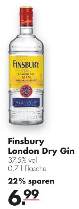 Handelshof Finsbury London Dry Gin 0,7 L Flasche Angebot