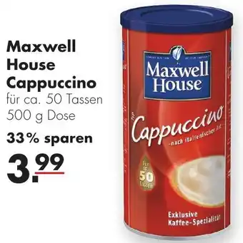 Handelshof Maxwell House Cappuccino 500 g Dose Angebot