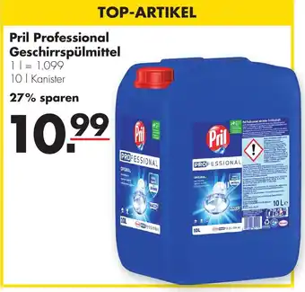 Handelshof Pril Professional Geschirrspülmittel 10 L Kanister Angebot