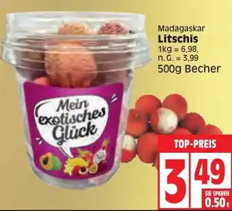 Edeka Litschis 500 g Becher Angebot