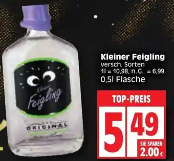Edeka Kleiner Feigling 0,5L Flasche Angebot