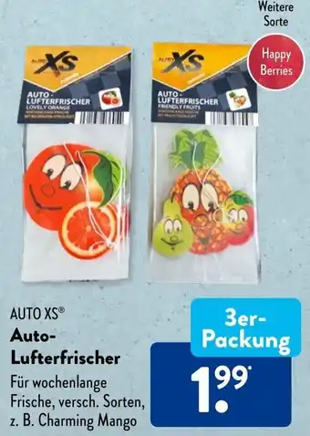 Aldi Süd Auto XS Auto Lufterfrischer 3er Packung Angebot