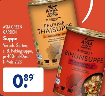 Aldi Süd Asia Green Garden Suppe 400 ml Dose Angebot