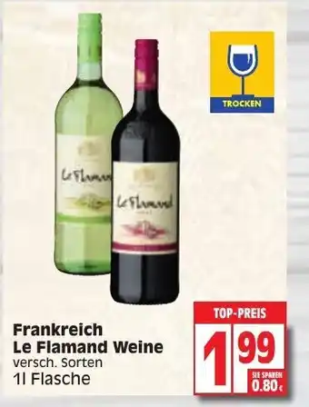 Edeka Frankreich Le Flamand Weine 1L Angebot