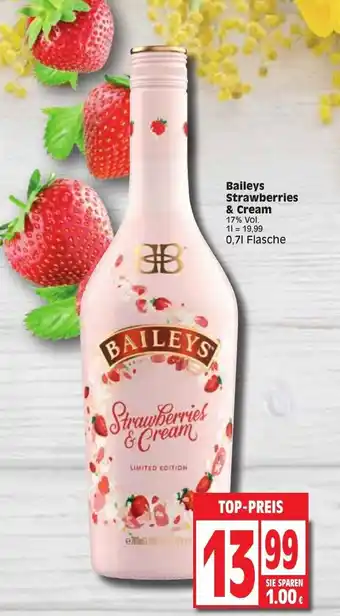 Edeka Baileys Strawberries & Cream 0,7L Angebot