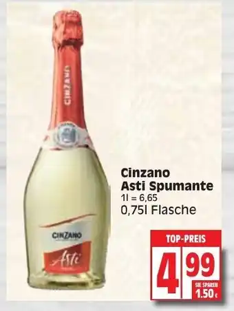 Edeka Cinzano Asti Spumante 0,75L Angebot