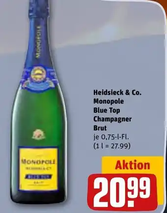 REWE Heidsieck & Co. Monopole Blue Top Champagner Brut 0,75 L Fl. Angebot