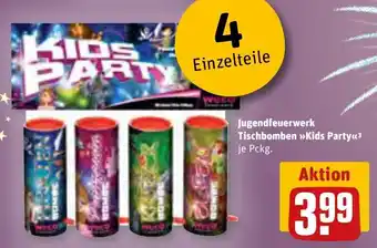 REWE Jugendfeuerwerk Tischbomben Kids Party Angebot