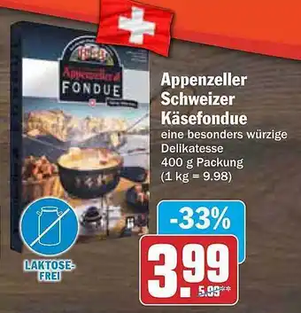 AEZ Appenzeller schweizer käsefondue Angebot