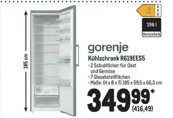 METRO Gorenje kühlschrank r619ees5 Angebot