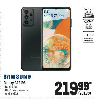 METRO Samsung galaxy a23 5g Angebot